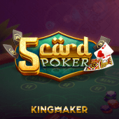 5 Card Poker icon with a fan of five cards