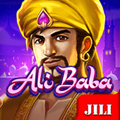 Ali Baba slot icon with a desert lamp and treasure