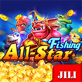 All Star Fishing icon with a starfish and net