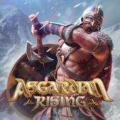 Asgardian Rising slot icon with a Norse hammer