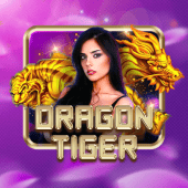 Dragon Tiger live game icon with red and blue card suits