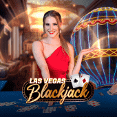 Las Vegas Blackjack icon with a dealer chip stack