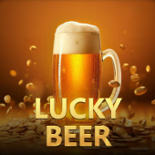 Lucky Bear icon with a cheerful bear holding a coin