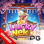 Lucky Neko slot icon with a waving fortune cat