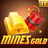 Mines Gold slot icon with a pickaxe and gold nuggets