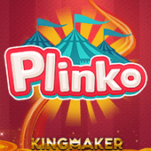 Plinko icon with pegs and falling chips