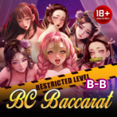 Sexy Blockchain Baccarat B B icon with a stylised dealer silhouette
